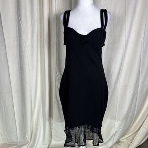 Victoria’s Secret Black Corset Fairycore Whimsigoth Romantic Coquette Dress- 12